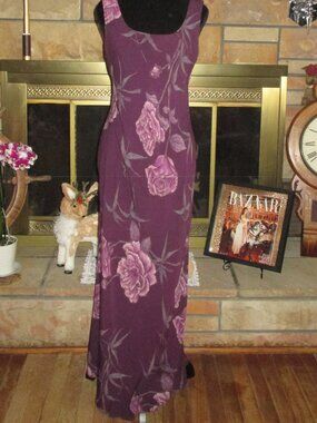 Jessica Howard Rose Floral Maxi Tank Dress